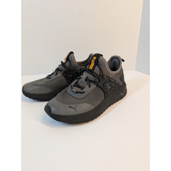 Puma Other - Puma Kids Pacer Future Doubleknit Running Size 13C Blck/Gray